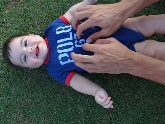 ¡Y es muy cosquilludo!