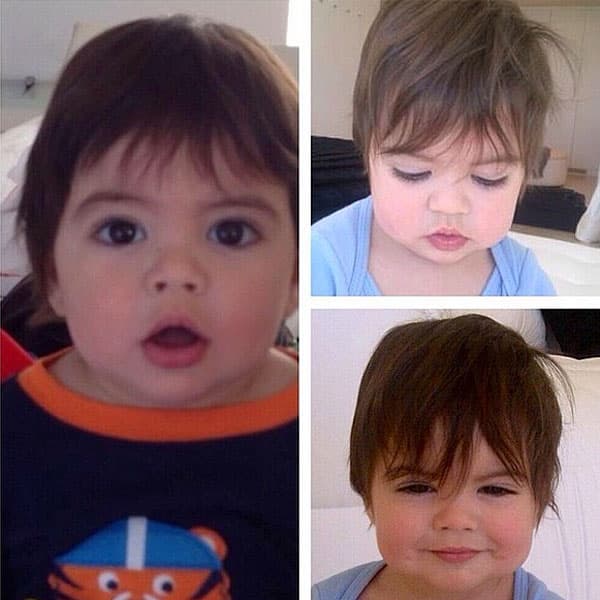 Tres fotos casuales del nene.