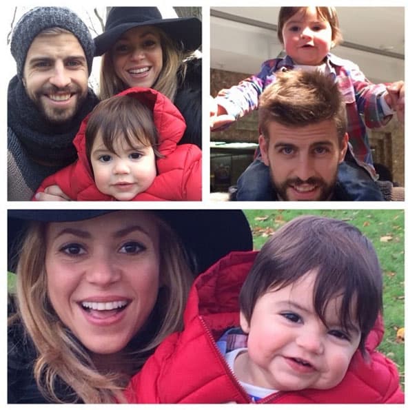 La familia jugando con la cámara.