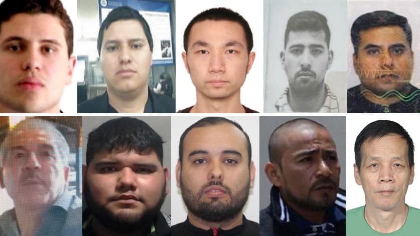 'El Mayo' y 'El Mencho' salen de la lista de los 10 más buscados de la DEA e incluyen a estos nuevos fugitivos