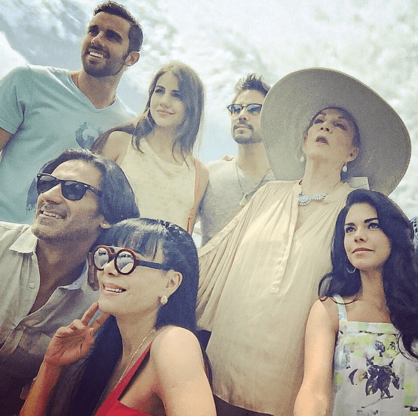 Durante las grabaciones se divirtieron a lo grande.