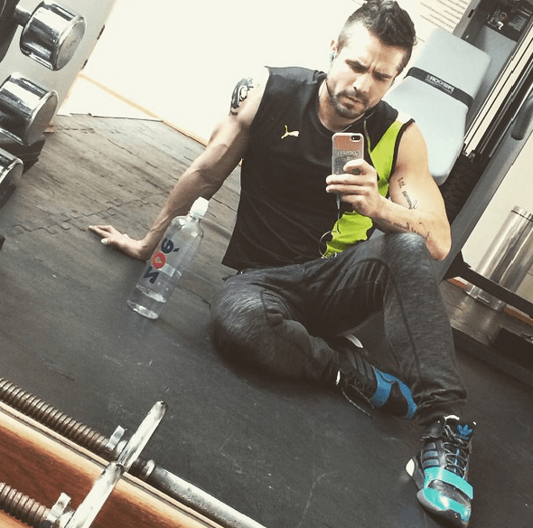 Y por supuesto es fan del gimnasio.