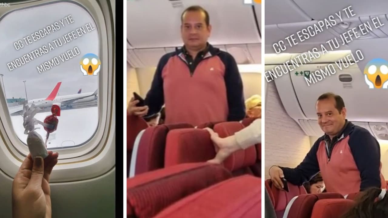 La reacción del jefe es clara en el video