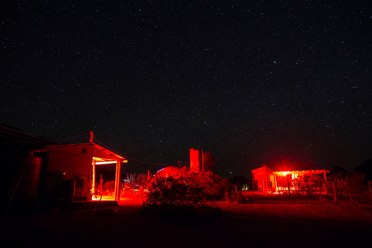 Tin Valley Retro Rentals, donde los turistas pueden alquilar tiendas estilo tipi en Terlingua, Texas, cerca de la frontera. 27 de marzo de 2017.
<br>