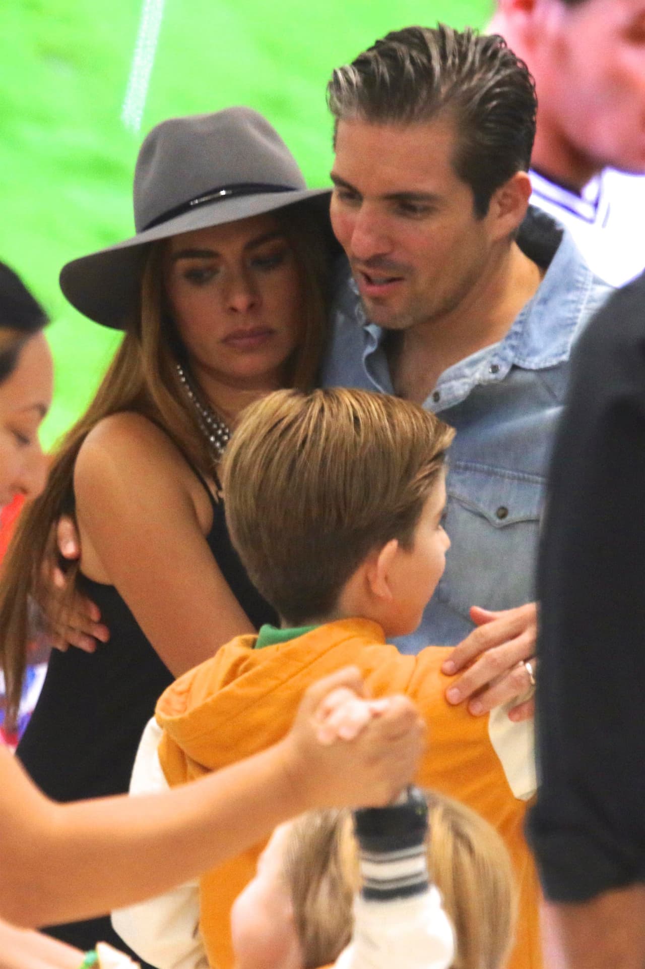 Gali estuvo todo el tiempo muy cariñosa con su esposo.