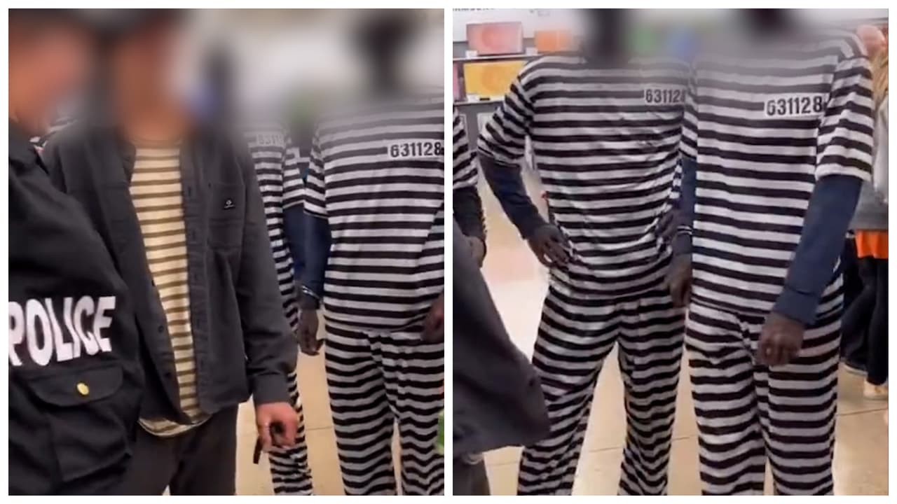 Jóvenes con cara pintada y vestidos de prisioneros no cometieron ningún delito, concluyeron autoridades     