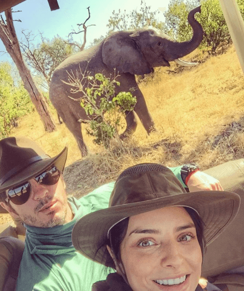 Aislinn compartió a través de Instagram esta imagen durante su visita al parque nacional Chobe, en Botsuana.