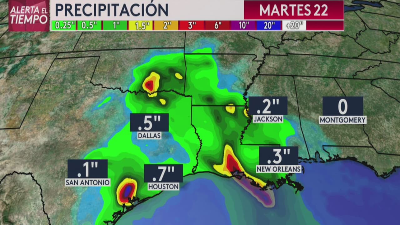 Continuarán las lluvias durante las próximas horas debido a la tormenta tropical Beta