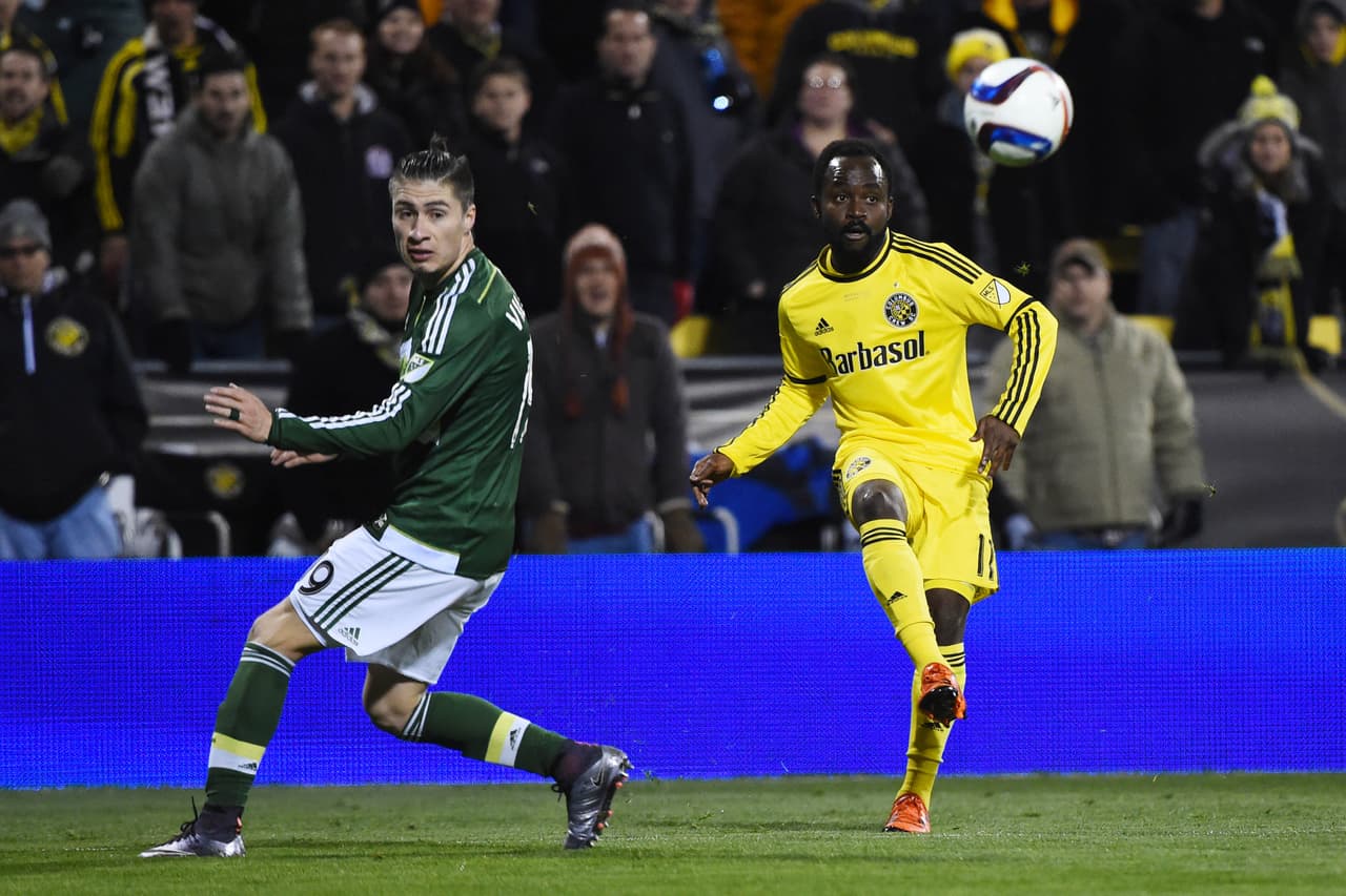 Cedrik Mabwati ingresó en el segundo tiempo pero no pudo generar peligro para Columbus Crew.