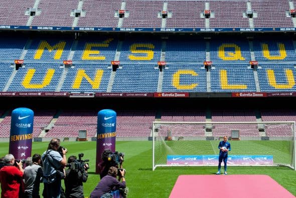 Ter Stegen fue presentado con el Barcelona