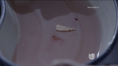 Comenzó a inspeccionarlo y sacó de la herida un pedazo del arma homicida, un cuchillo de oro.