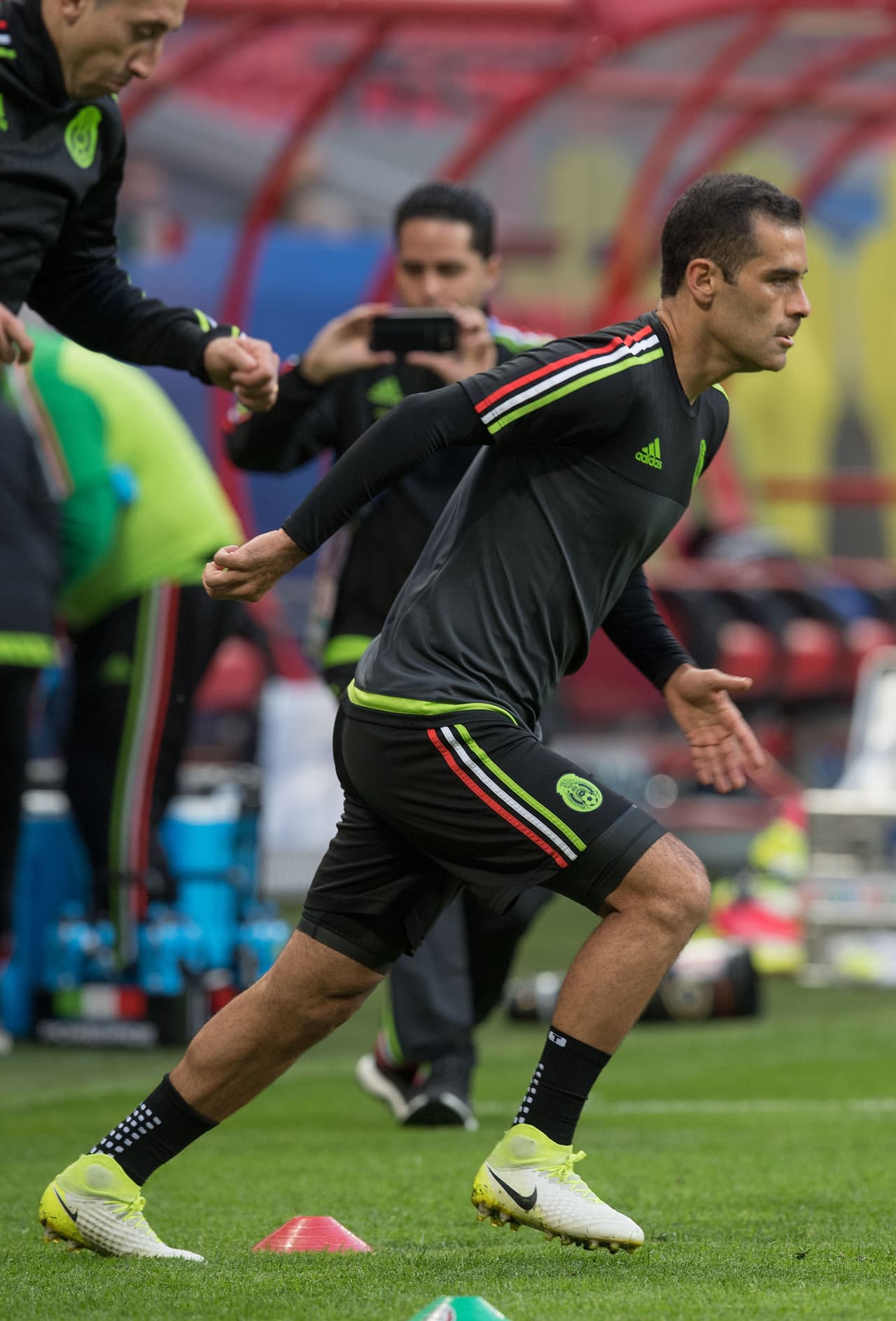 El 
<i>Kaizer </i>Rafa Márquez fue uno de los jugadores mexicanos que se robó la atención de los flashes.