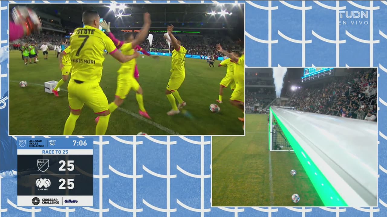 ¡Dramático! ‘Cabecita’ da el triunfo a la Liga MX en el Skills Challenge