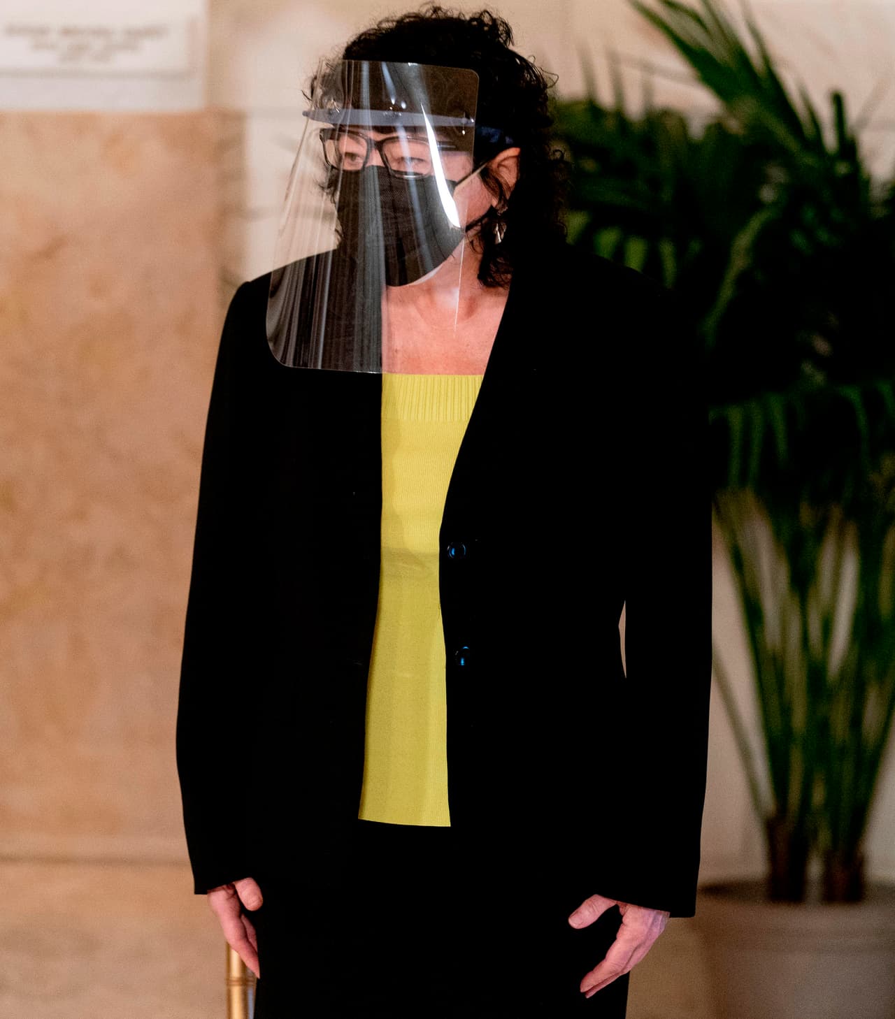 La Magistrada Sonia Sotomayor, la primera mujer latina en formar parte de la Corte Suprema durante la breve ceremonia dentro del tribunal.