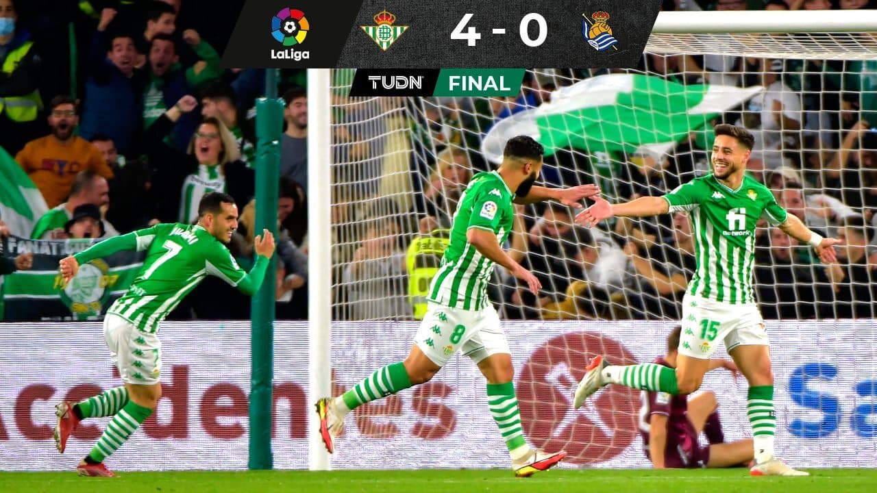 Con Andrés Guardado, el Betis goleó y sigue tercero en LaLiga