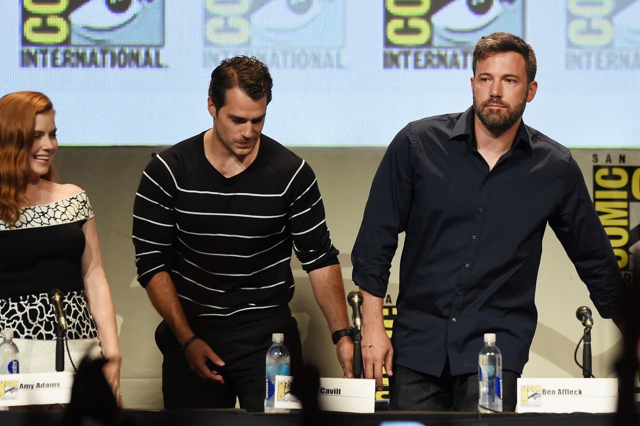 Así apareció en el Comic Con, para presentar 'Batman vs Superman: Dawn of Justice'.