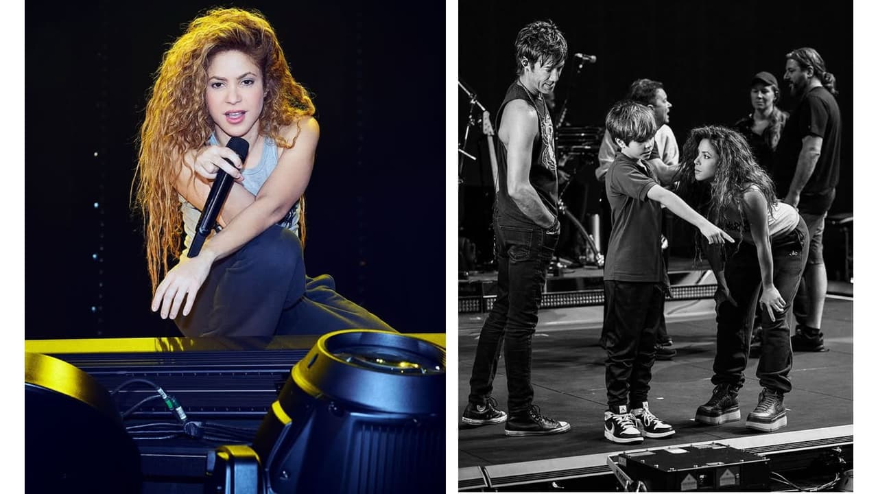 Shakira se muestra desde los ensayos de su gira ‘Las Mujeres Ya No Lloran’ en compañía de su hijo Sasha.