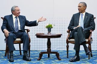 El presidente de Cuba, Raúl Castro y el de Estados Unidos, Barack Obama.