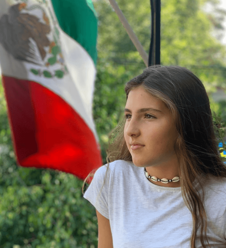 Y destaca el parecido que la más pequeña de sus hijos tiene con ella.