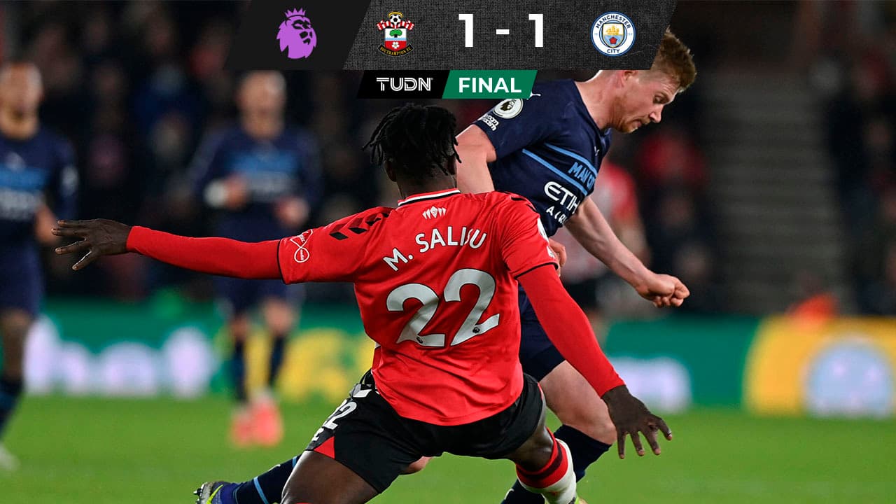 Southampton le hace partido al Manchester City y le saca el empate
