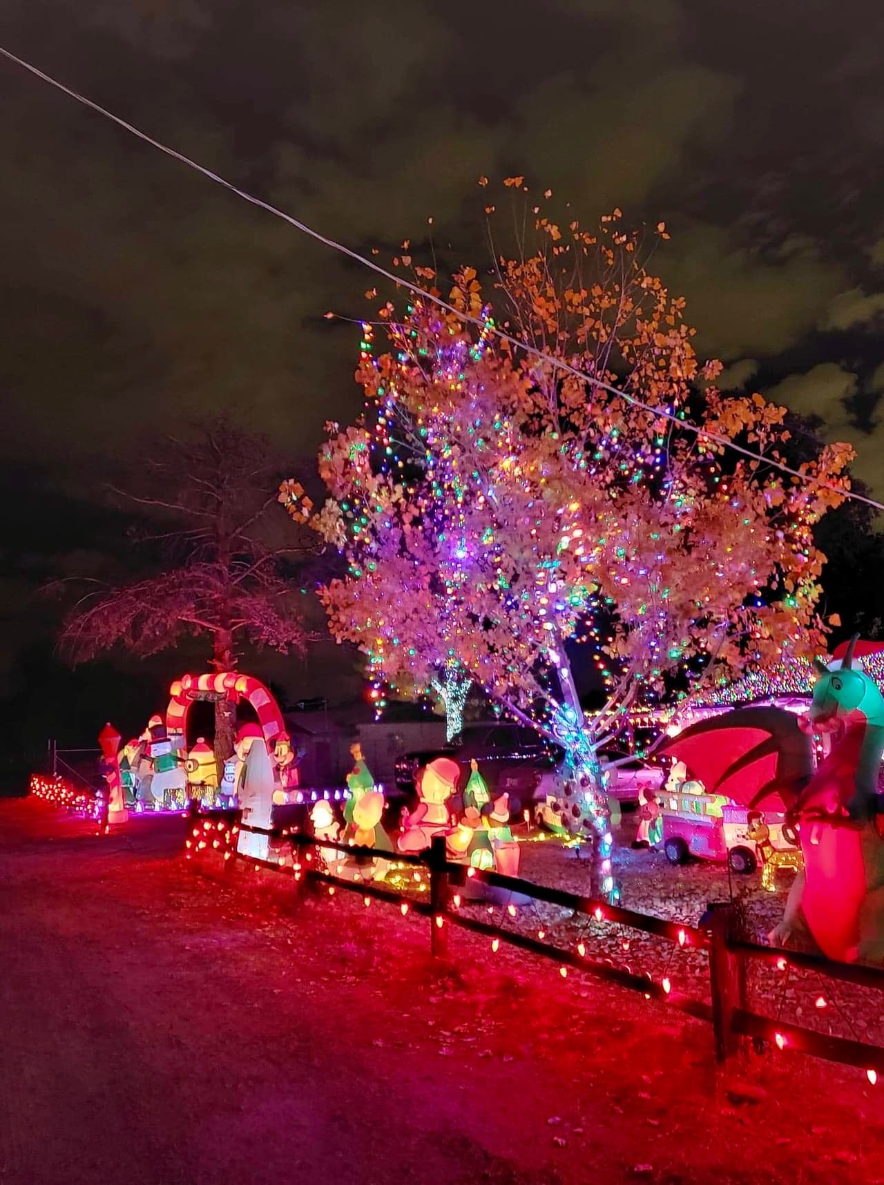 “Me encanta la Navidad, es mi época favorita del año y eso fue lo que empezó todo esto”, dice Mónica Rascón. La familia dice que llevan más de 3 años decorando su casa de tal manera. 
<br>