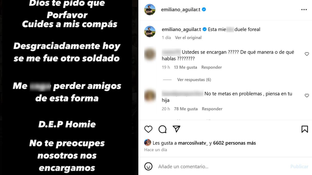Emilia Aguilar, el hijo mayor de Pepe Aguilar, dio a conocer la muerte de uno de sus "amigos" este fin de semana.