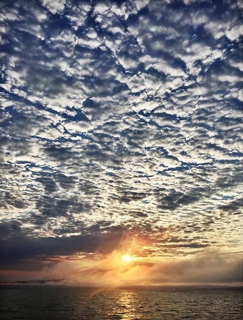 El cielo del área de la bahía fue compartido por decenas de usuarios de redes sociales.