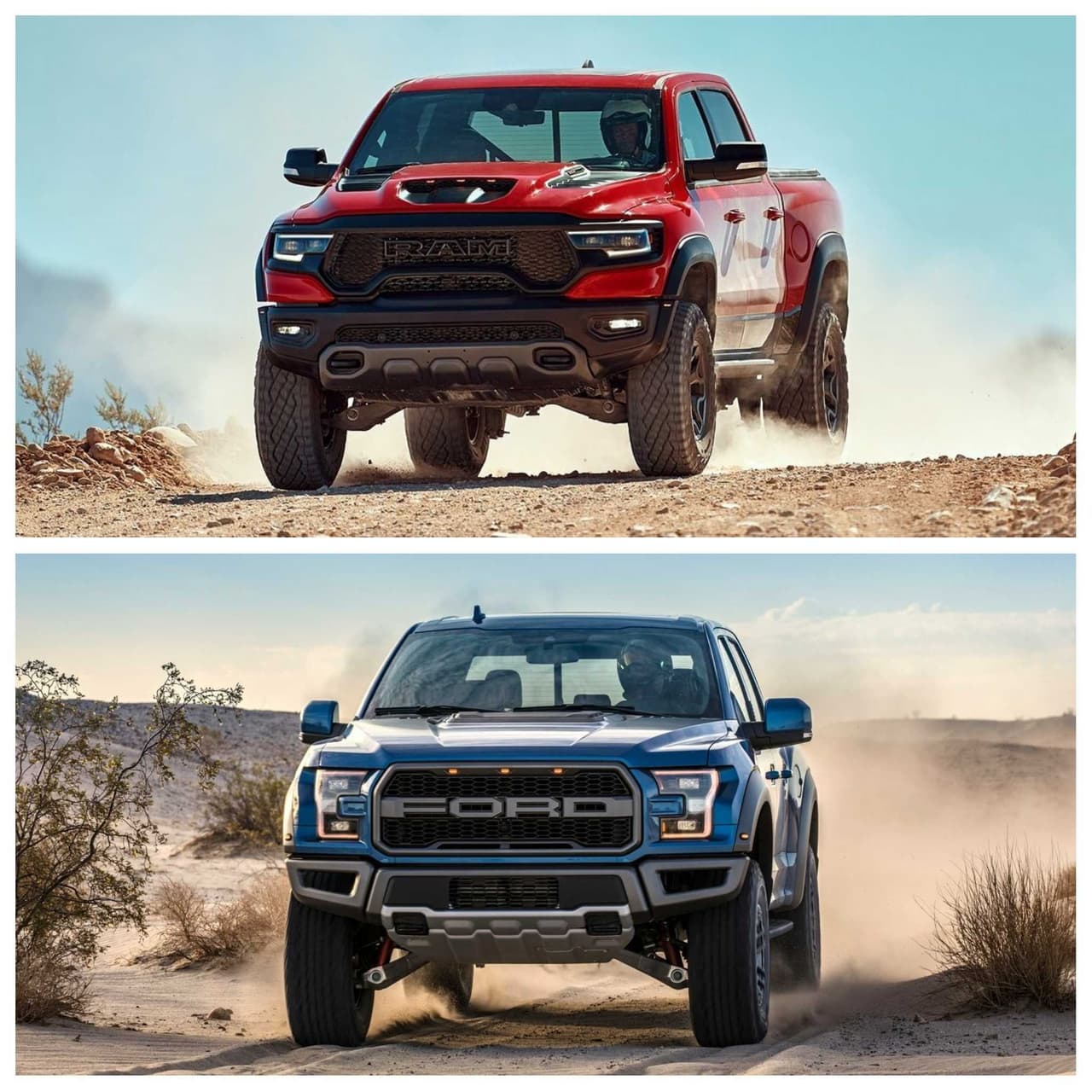 <h3 class="cms-H3-H3"><b>Prestaciones y capacidades</b></h3>
<br>
<br>Además de presentarla como la más poderosa del mundo, Ram también se refirió a su nueva TRX como la más rápida de todas. Y es que su impresionante mecánica le permite acelerar de 0 a 60 mph (98 km/h) en 4.5 segundos y alcanzar una velocidad máxima de 118 mph (190 km/h).
<br>
<br>La Raptor, por su parte, se queda relegada en este apartado, pues completa esta misma prueba de aceleración en 5.1 segundos, es decir, 0.6 segundos más lento que la TRX; y su velocidad tope no supera las 107 mph (172 km/h), es decir, 11 mph (18 km/h) menos que la TRX.