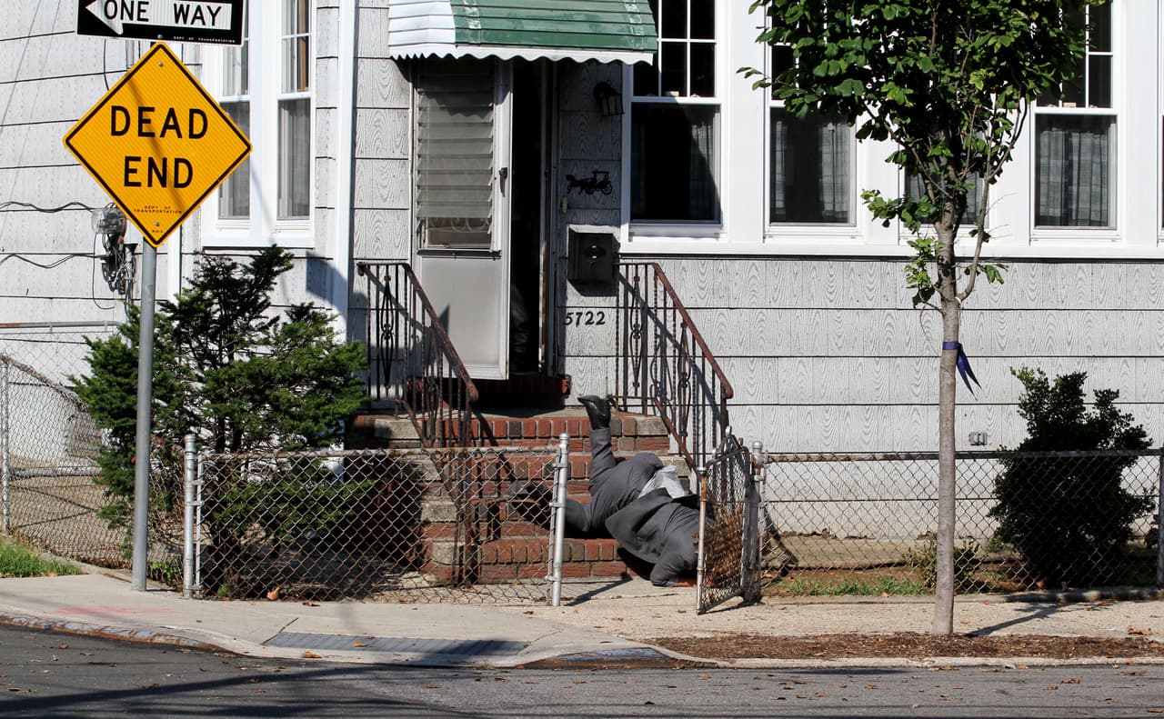 OMG! Parece que se pegó en la cara.