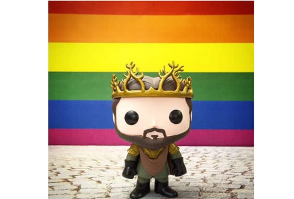 Hasta el show 'Game of Thrones' celebró, con su personaje de Renly.