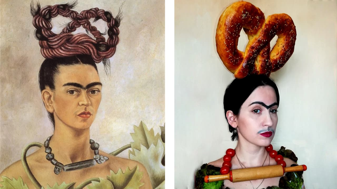 Creatividad en aislamiento: el reto que impulsó a estos artistas a reproducir obras maestras en casa