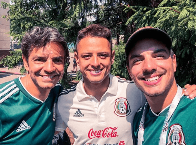 Eugenio Derbez y Vadhir visitan a la Selección Mexicana