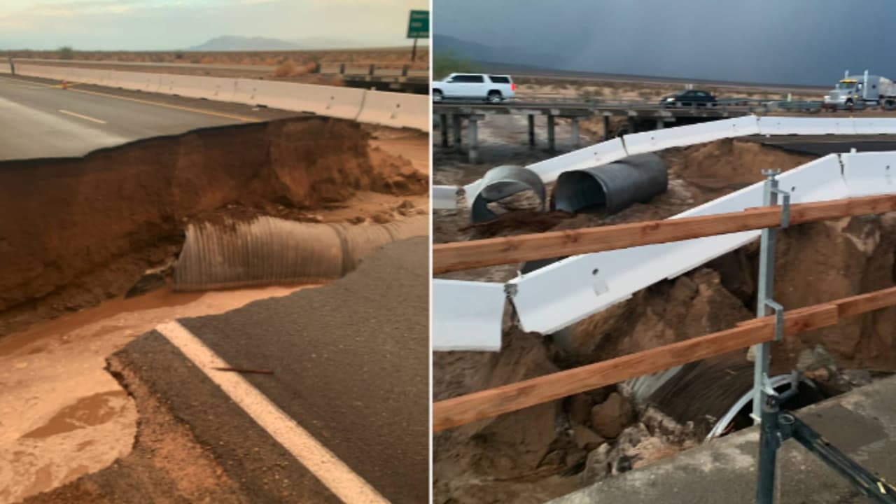 En medio de las fuertes lluvias, el Distrito 8 de Caltrans reportó el miércoles que la autopista I-10 al este de SR-177, fue cerrada por inundaciones, destrucción de vía y el volcamiento de un camión en la vía.
