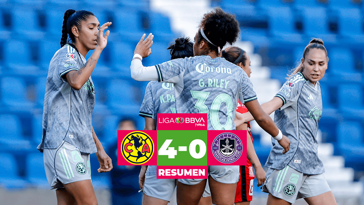 Resumen | ¡Las Águilas aplastan a Mazatlán! Dominio total de la escuadra azulcrema de principio a fin