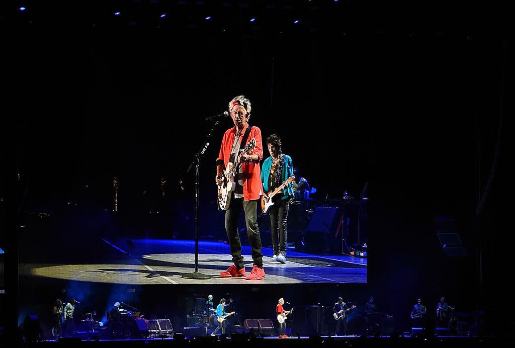 El señor Kieth Richards haciendo escándalo