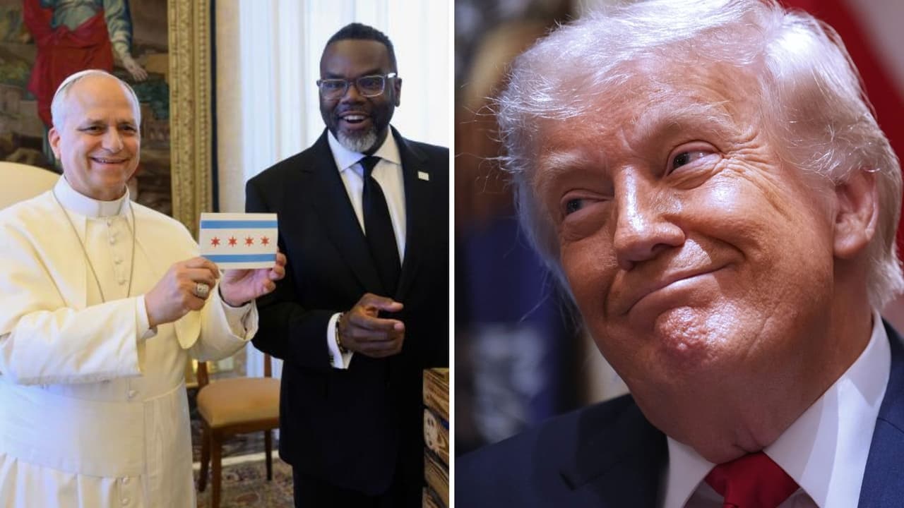 Reunión del Papa León XIV con el alcalde de Chicago desata críticas de Trump