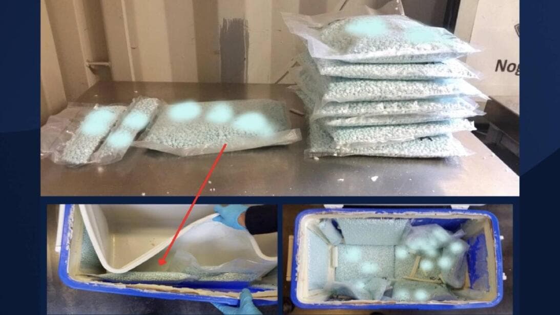 <a href="https://www.univision.com/local/arizona-ktvw/patrulla-fronteriza-incauta-cargamento-fentanilo-droga-en-una-hielera-en-nogales-arizona-fotos">Incautan cargamento de droga oculta en una hielera</a>: La Patrulla Fronteriza calculó que la posible droga asegurada tendría un precio estimado en el mercado negro de $248,000. Las imágenes del hallazgo fueron publicadas por el director del puerto de Nogales, Michael Humphries.