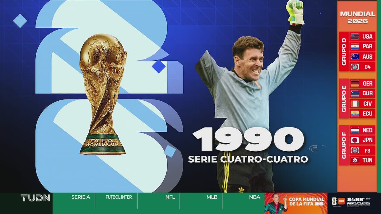 Mundial Italia 1990: Serie de penales cuatro-cuatro