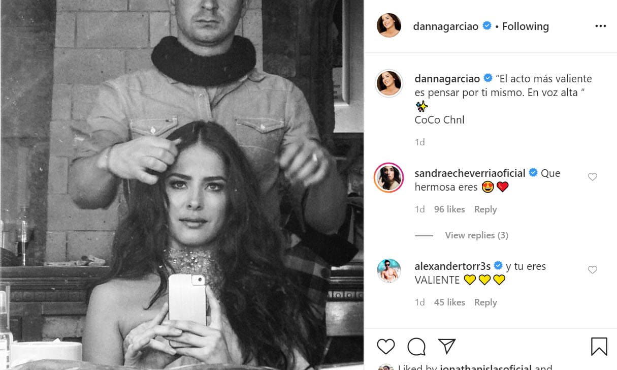 "El acto más valiente es pensar por ti mismo. En voz alta", escribió García. 
<br>