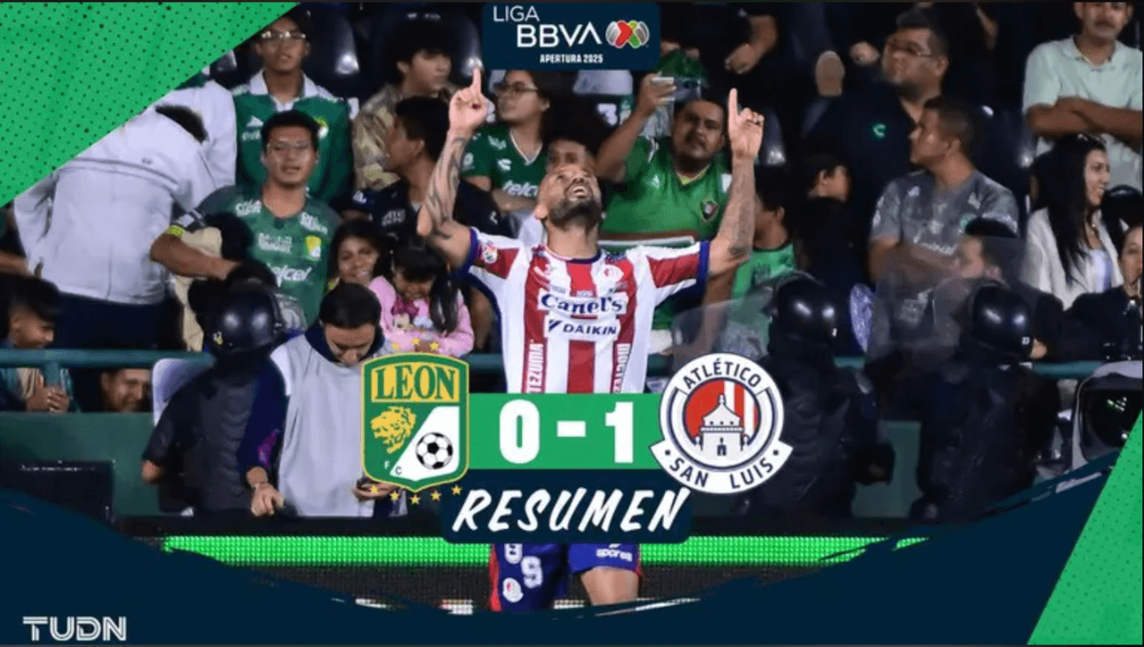 Resumen | León cae en casa con gol agónico del San Luis