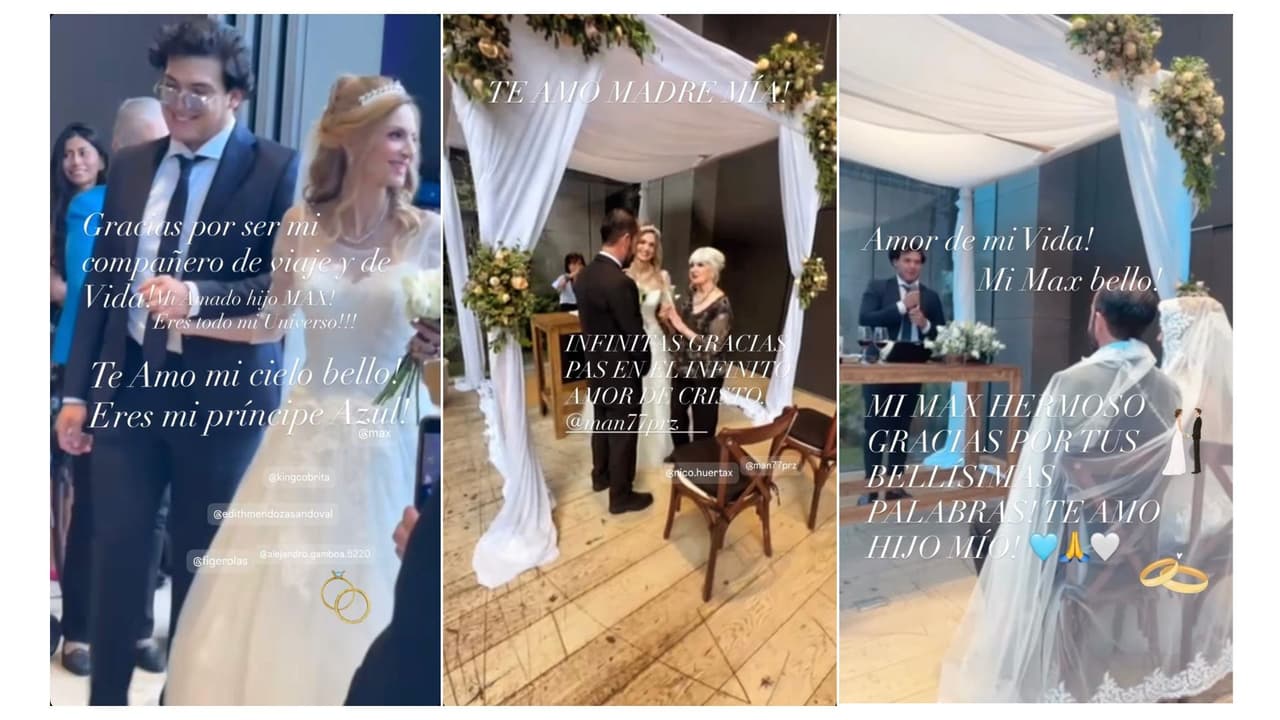 Así fue la boda de Manola Diez.