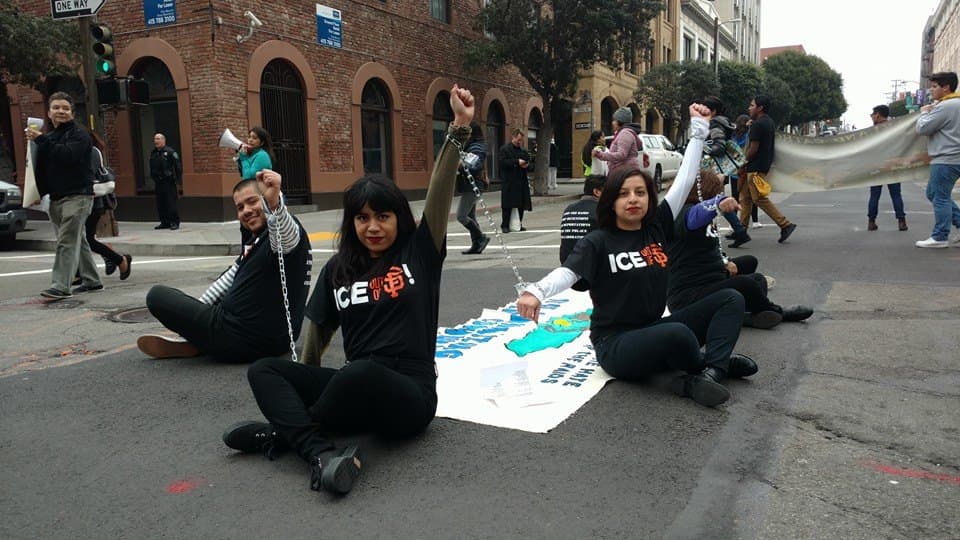 Protesta contra “La Migra” deja 16 arrestos en San Francisco