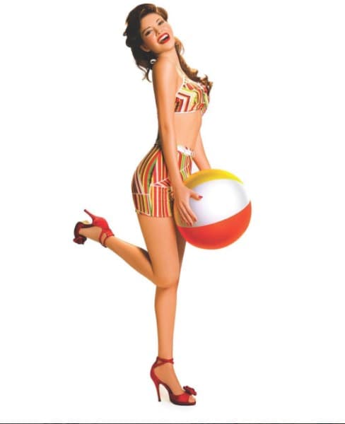 Otras de las fotos oficiales de Nuestra Belleza Latina 2010 con un estilo muy retro.