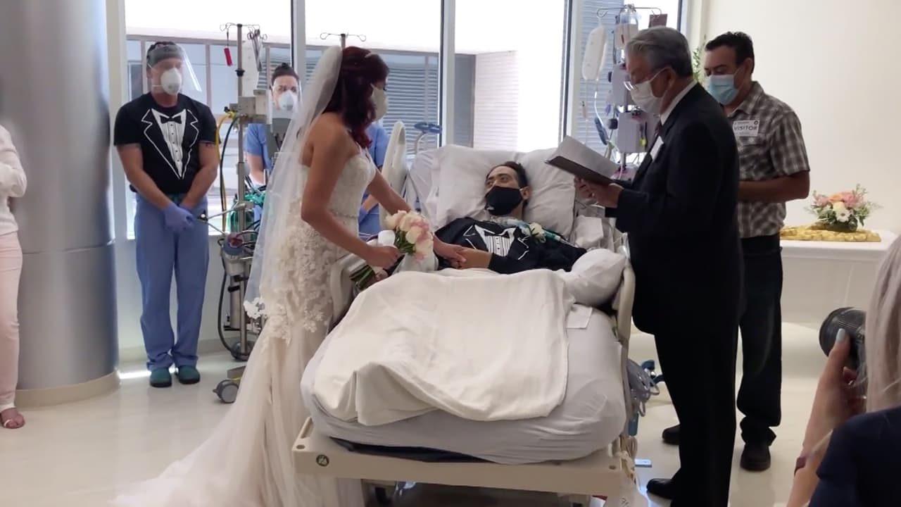 “Los declaro marido y mujer”: paciente de coronavirus da el 'sí' a su novia dentro de hospital en Texas