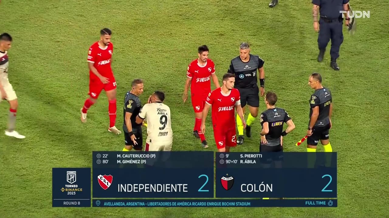 Resumen | En un juego movido, Colón rescata el empate ante Independiente