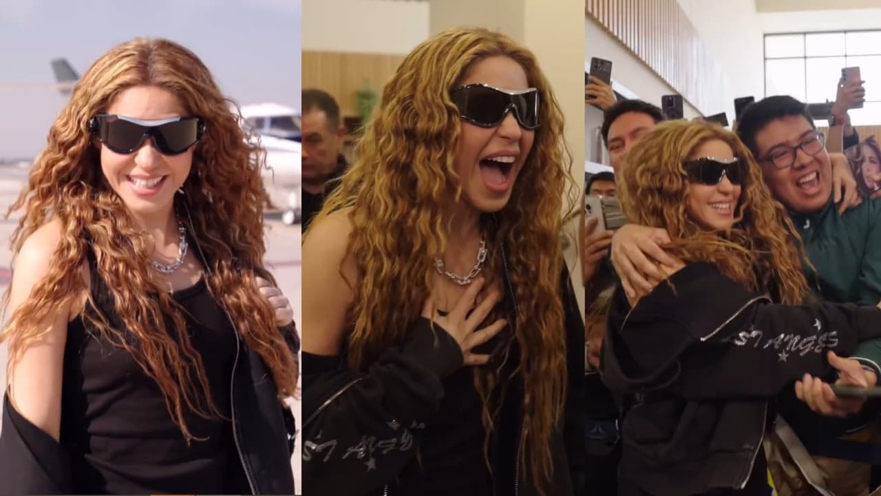 Shakira presumió en sus redes sociales su llegada a México.