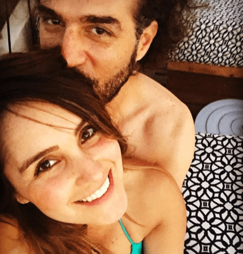 Dulce María utiliza sus redes sociales para compartir su feliz relación con el productor.