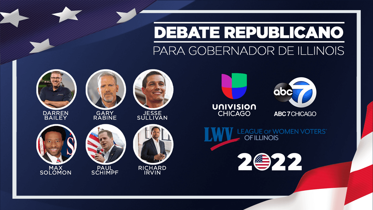 Primarias en Illinois: ABC7 y Univisión Chicago se unen para el debate republicano