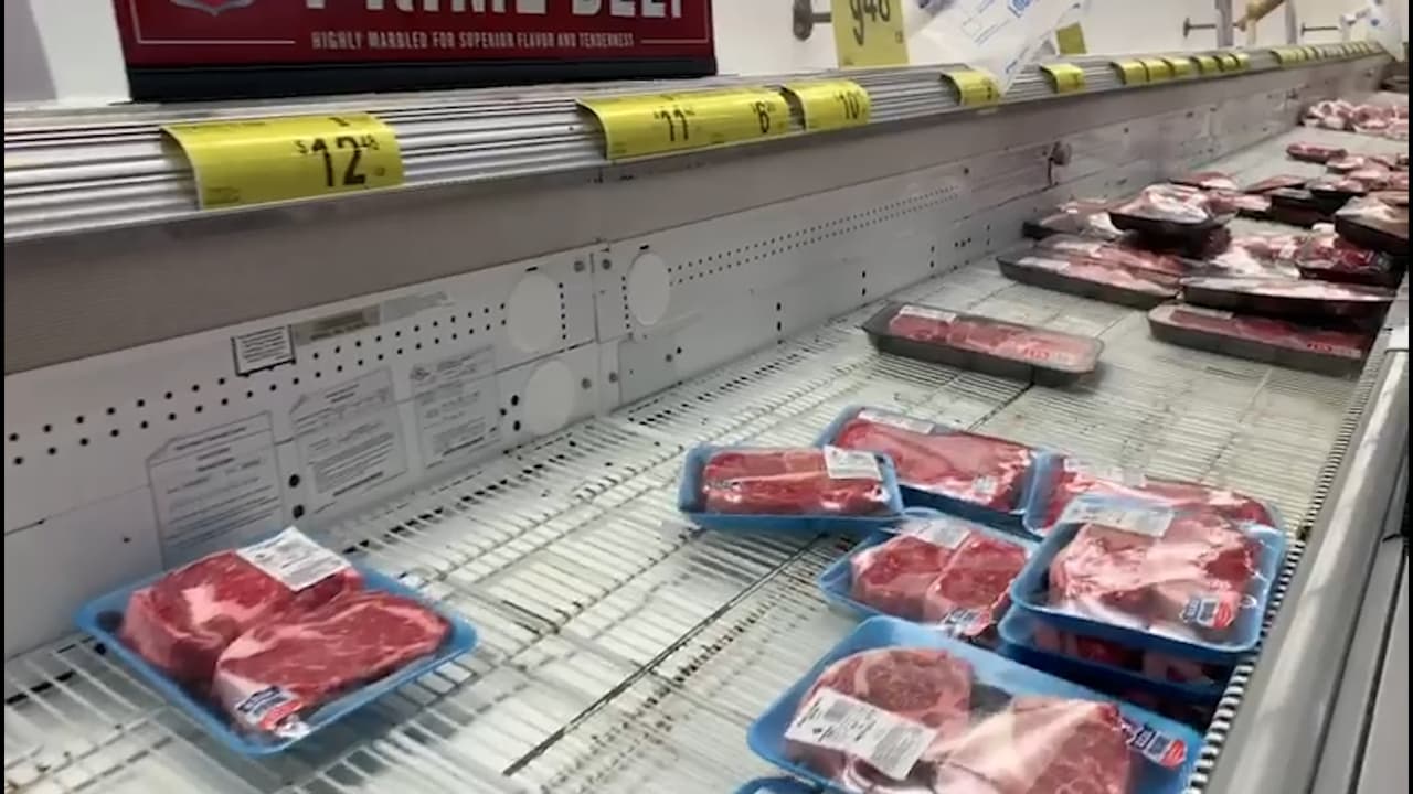 Comienza a escasear la carne en los supermercados del sur de Florida por el coronavirus 