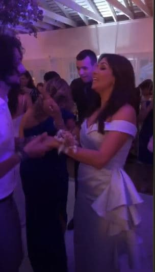 Pero también bailó en compañía de su hijo Harold Emmanuel Trucco Blondet.